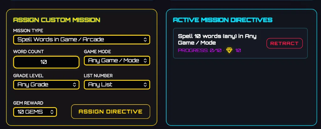 Assign Custom Missions and Active Directives